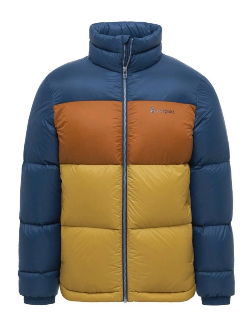 Cotopaxi Solazo Down Jacket Men's XL Indigo Golden Rod 650 Fill RDS Puffer DWR